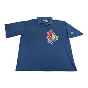 Nike Polo Shirt‎ Mens XL Agassi Tennis Made in Spain vtg 90s